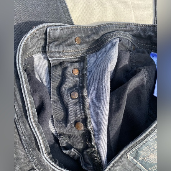 Diesel Men's Faded Black Regular Slim Straight Jeans Safado Casual 33x32 - Picture 8 of 9